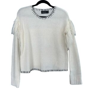 Mink Pink Women's Fringe Sweater Size Medium